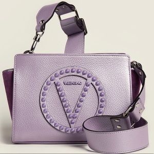 Valentino Lavender Kiki Rock Leather Crossbody